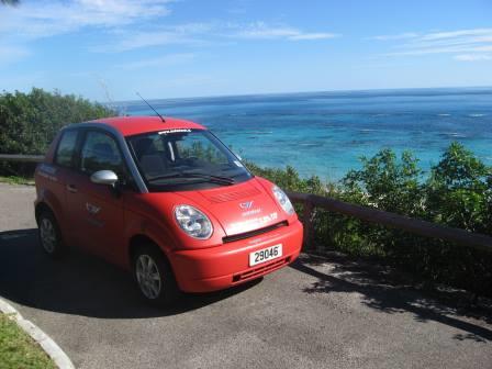 THINK electric car in Bermuda