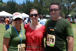 Team Greenrock's Amy Harvey, Ruth Boo Leston and Keith Mahon